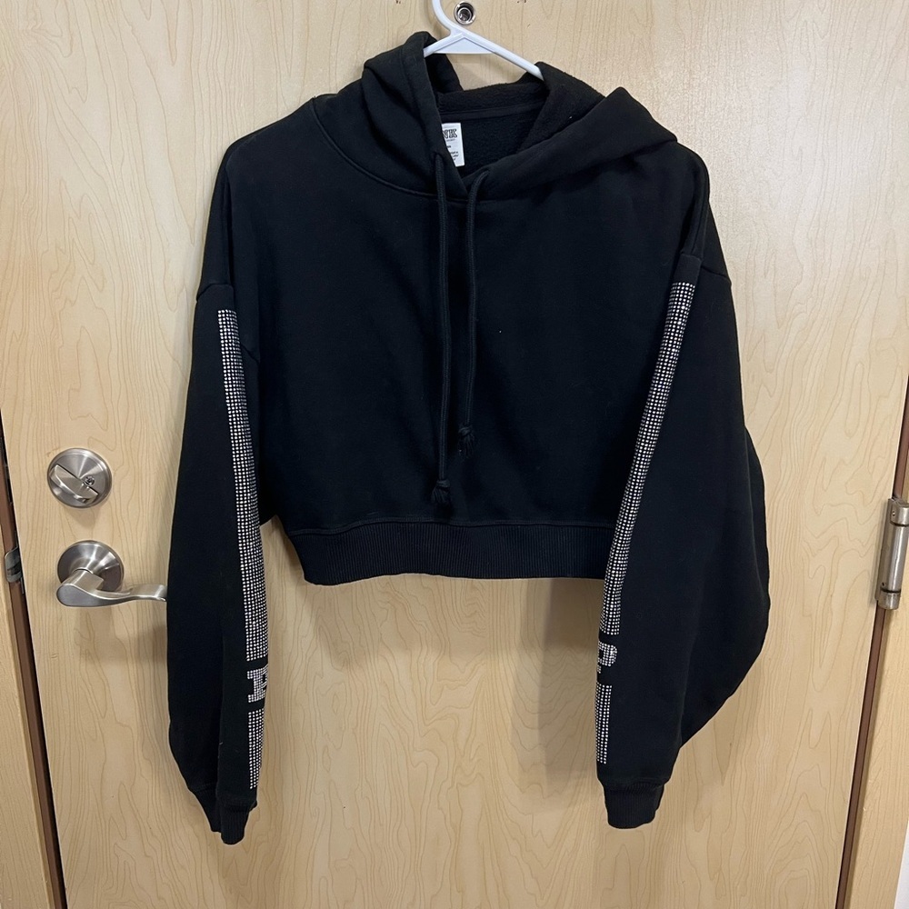 Victoria's Secret PINK Bling everyday cropped hoodie